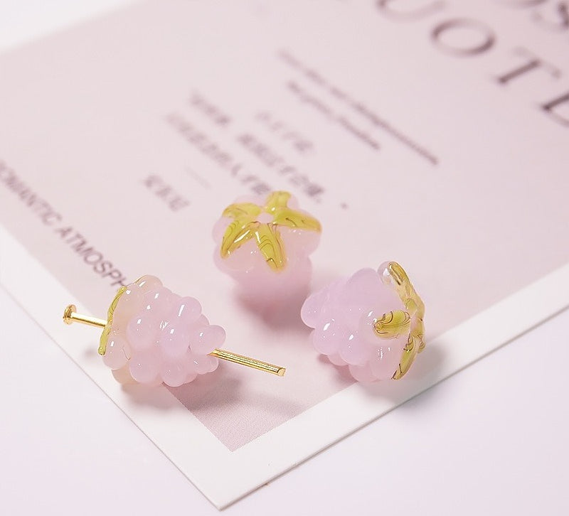 Grape Cluster Glazed Beads