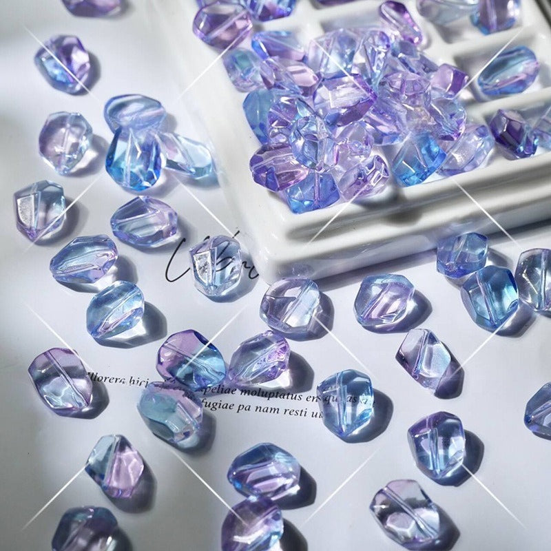 Pink Amethyst-Style Glazed Beads