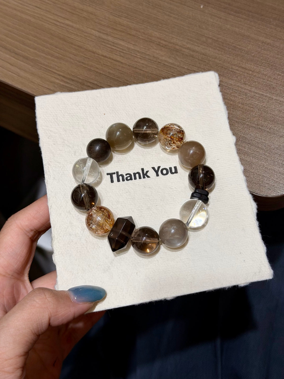 Smoky Quartz Multi-Stone Bracelet full strand