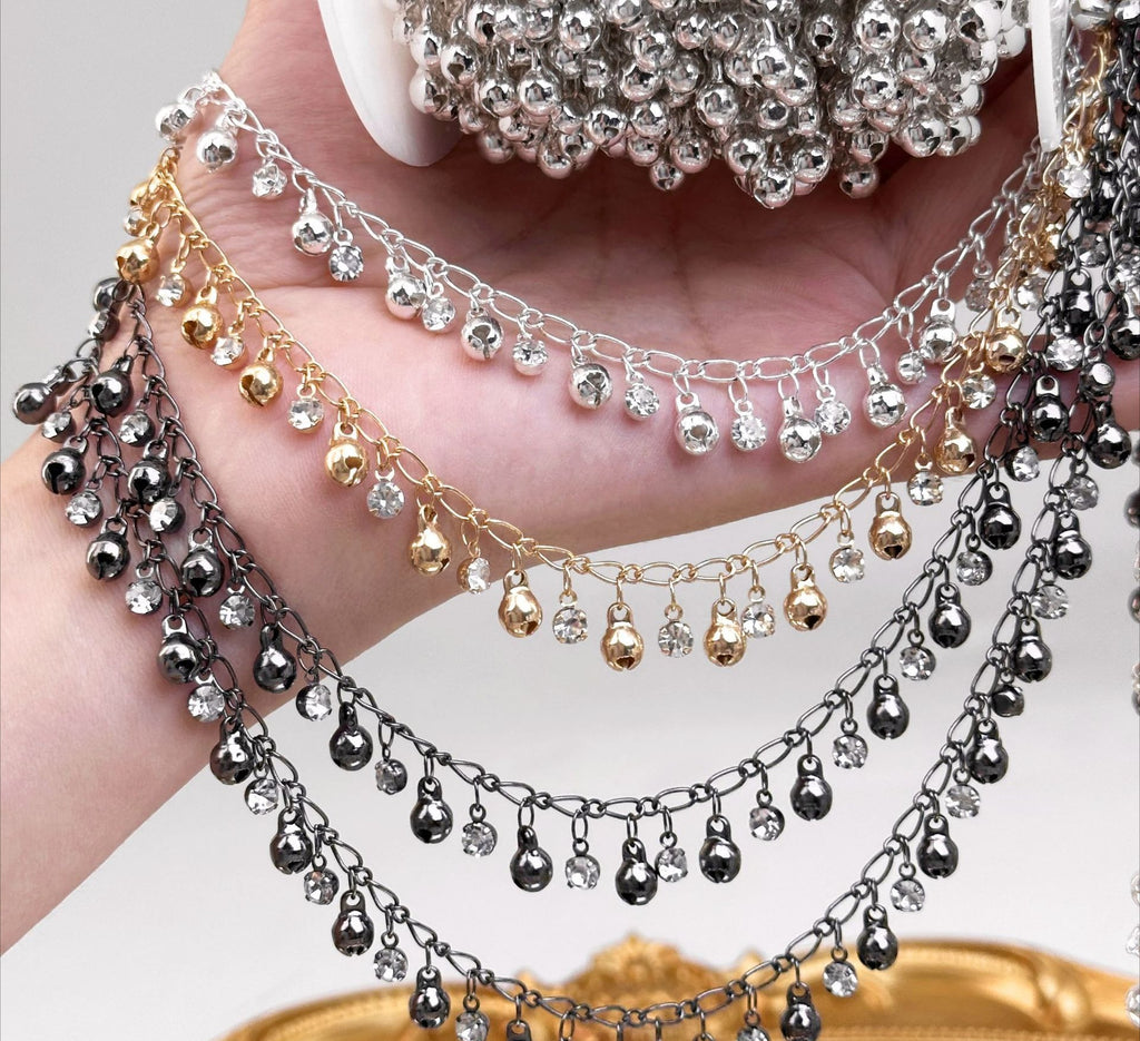 Dewdrop Crystal Dangle Chain – 10 Meters