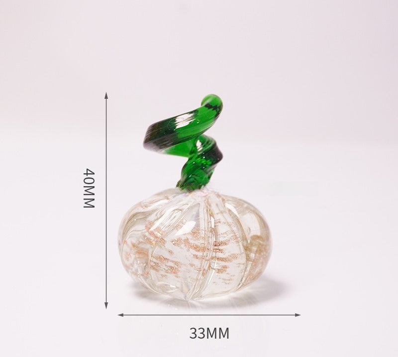 Colored Glass Pumpkin Desktop Ornaments