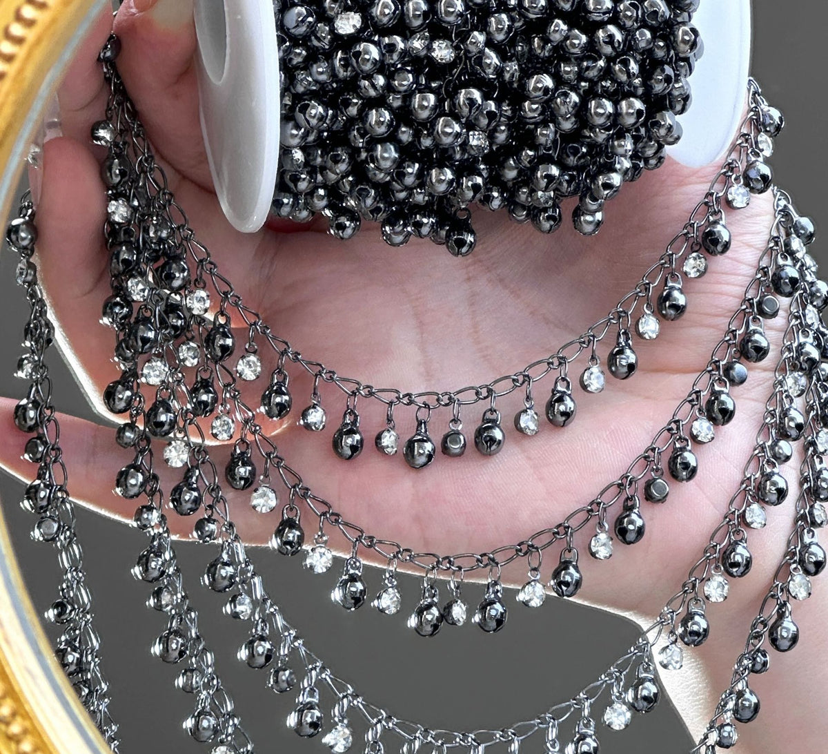 Dewdrop Crystal Dangle Chain – 10 Meters
