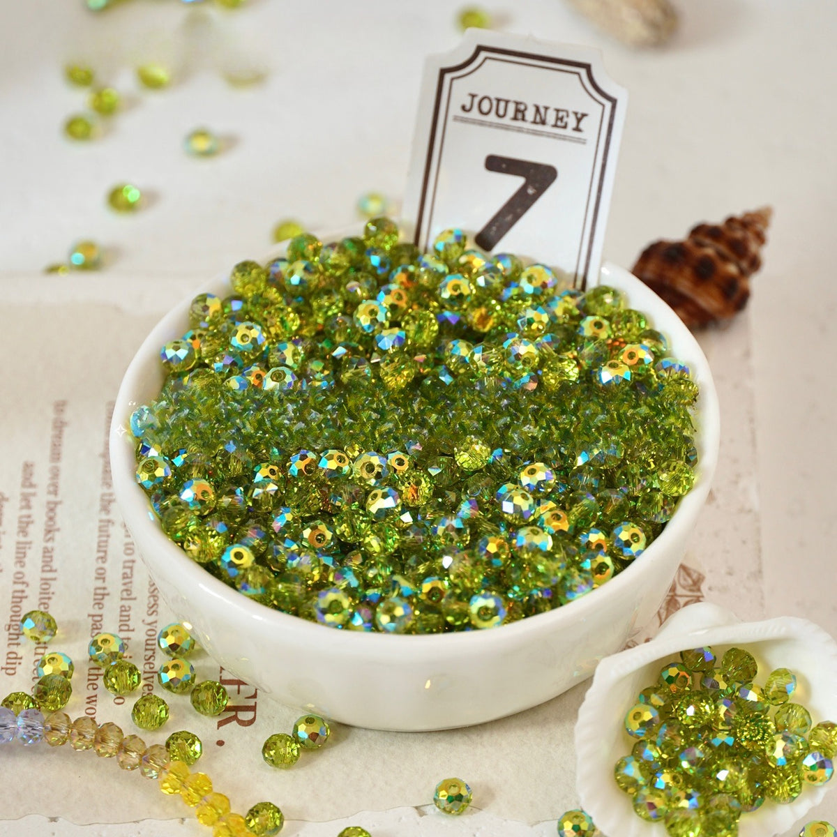 Faceted Crystal-Style Rondelle Beads