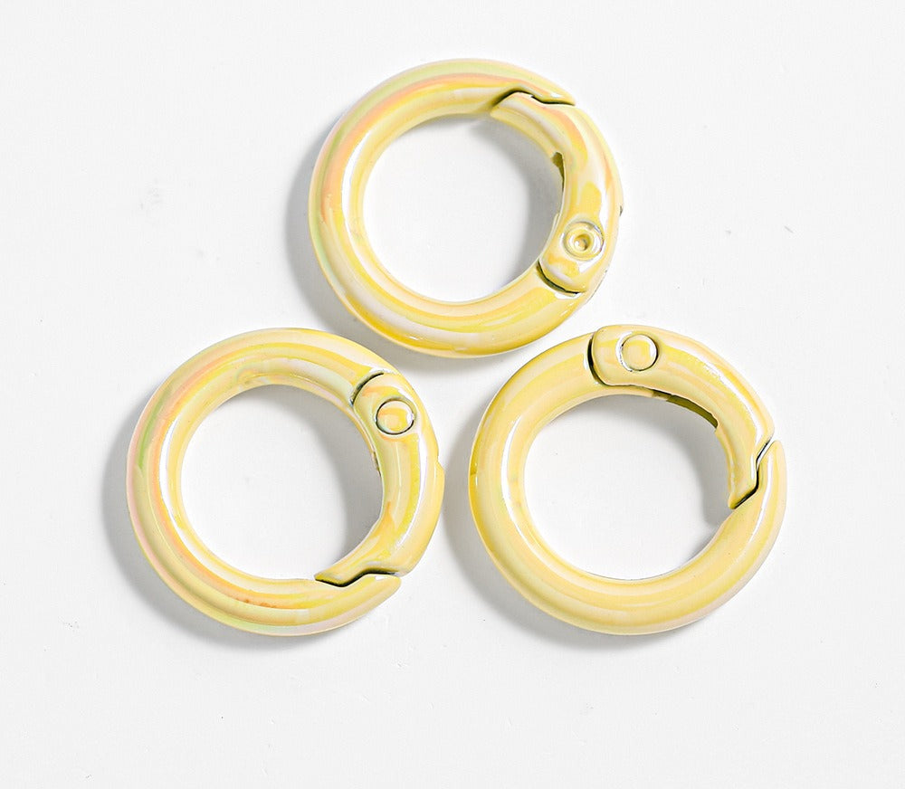 Colorful Alloy Spring Key Rings