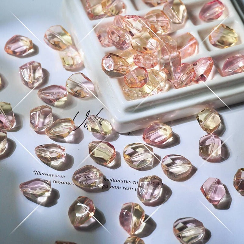 Pink Amethyst-Style Glazed Beads