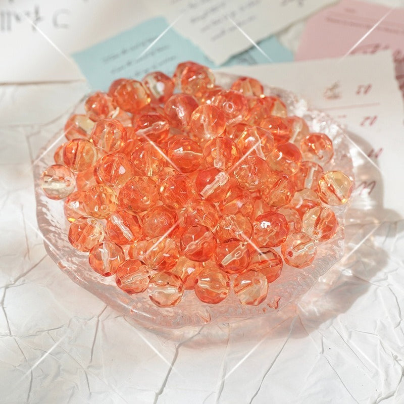 Irregular Crystal-Style Glazed Glass Beads
