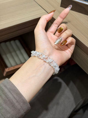 Blue Moonstone Woven Bracelet
