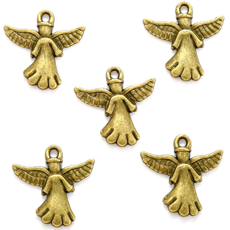 Alloy Angel Wing Charms – Decorative Angel Wings Pendants for DIY Bracelets, Necklaces & Jewelry Making