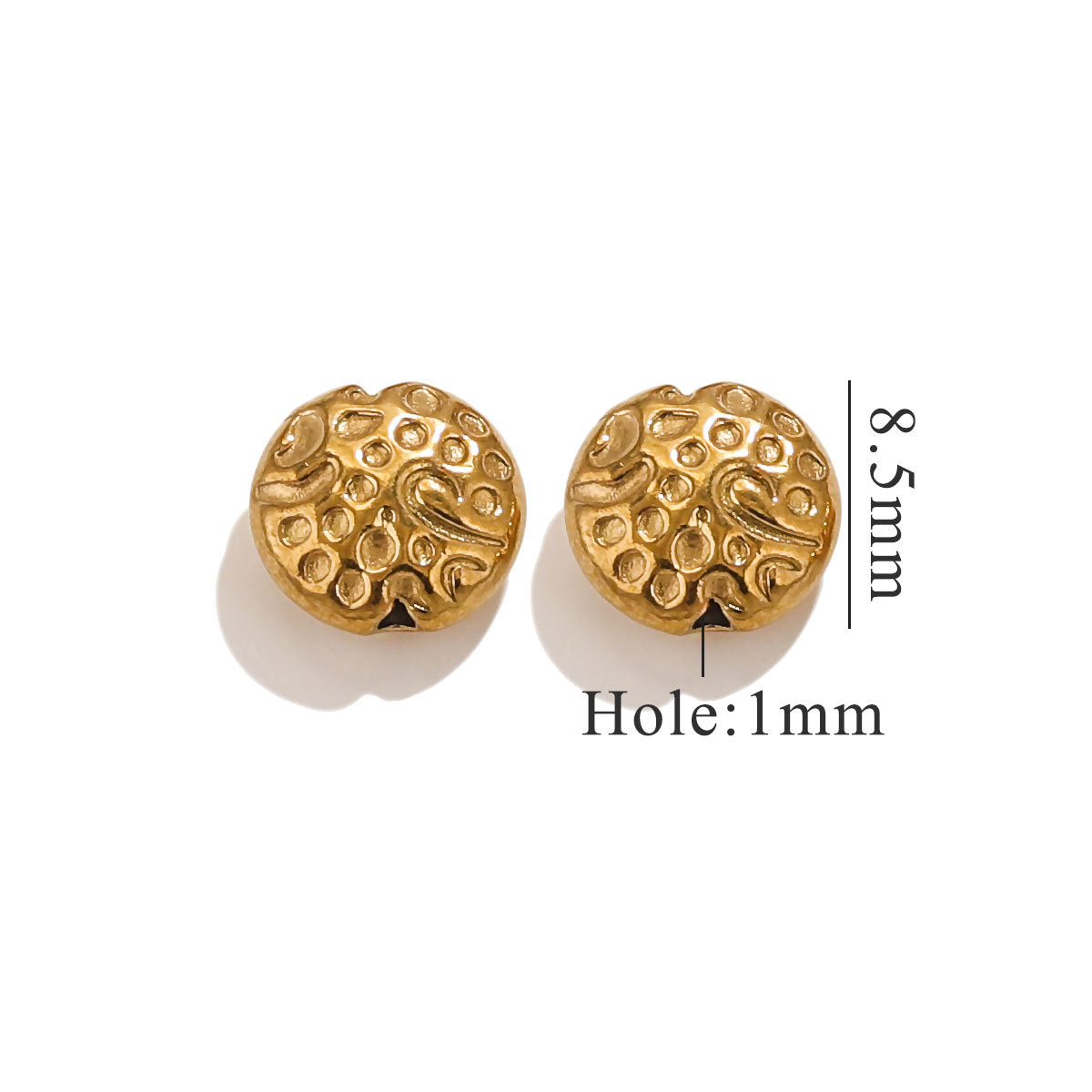 Lavender Flower Stainless Steel Spacer Beads