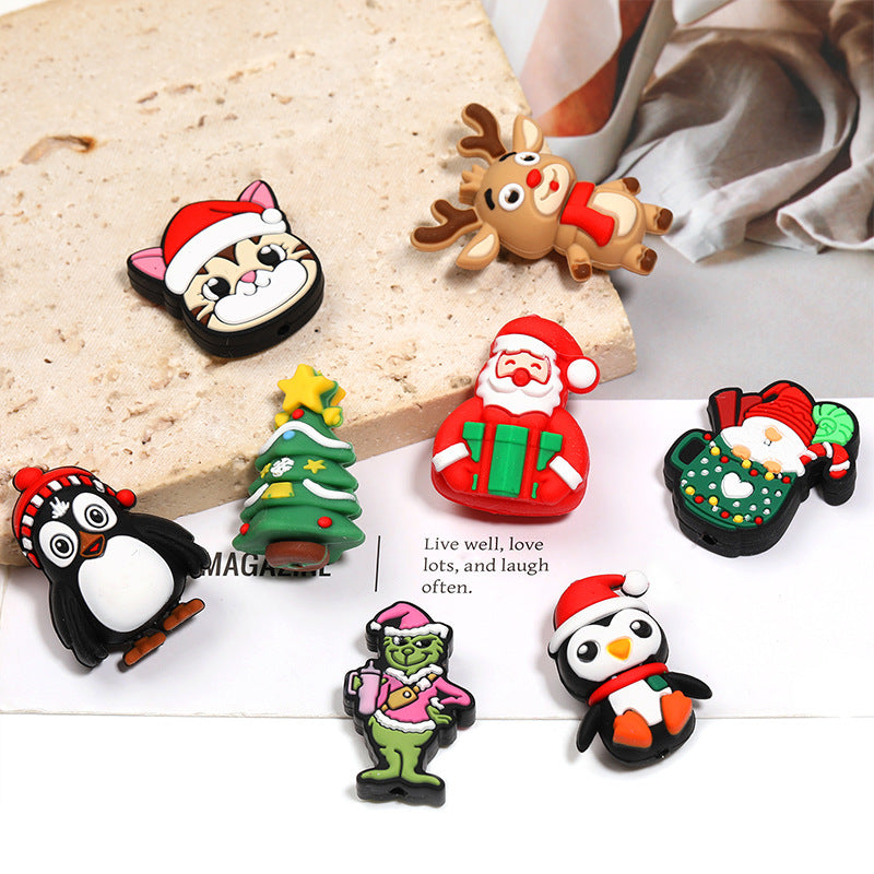 Christmas Cartoon Silicone Beads