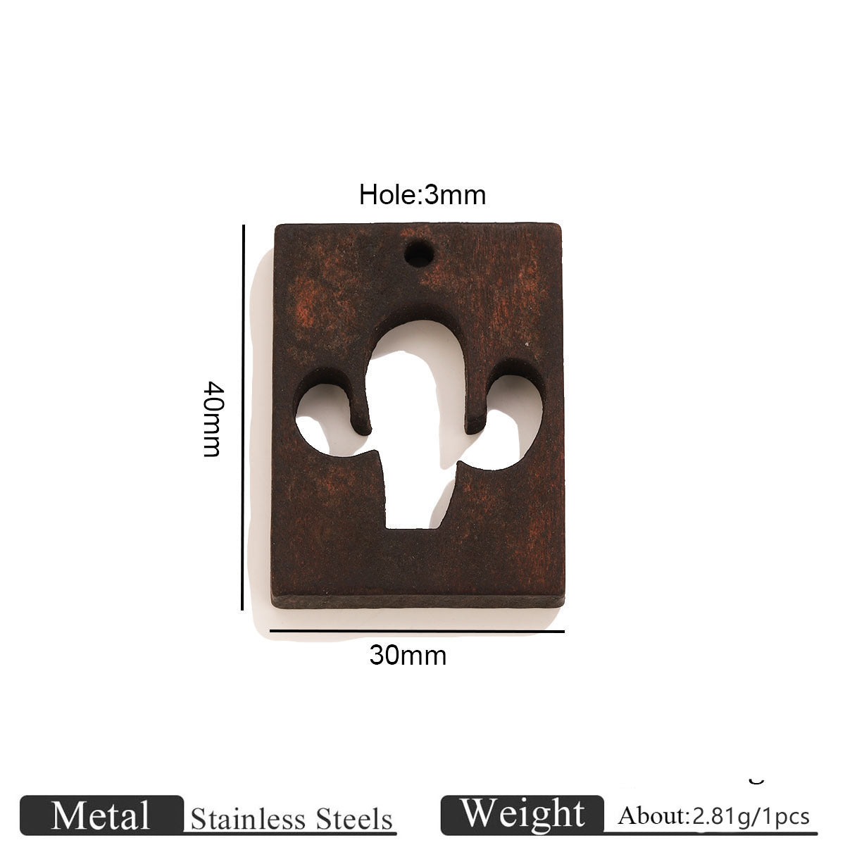 Engraved Wood Pendant Charms