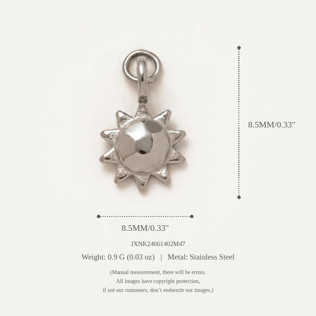 Elephant, Lotus & Heart Charms