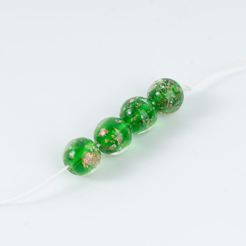 Gold Sand Luminous Glass Beads