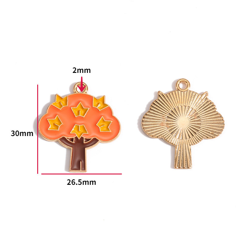 Thanksgiving Turkey Alloy Charms – Colorful Fall Holiday Enamel-Style Pendants for DIY Bracelets, Keychains & Jewelry Making