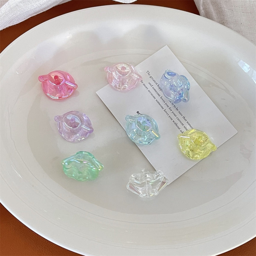 16mm UV Transparent Colorful Skirt Beads – Cute Dress-Shaped Beads for DIY Bracelets, Phone Charms, Car Hangings & Hair Accessories