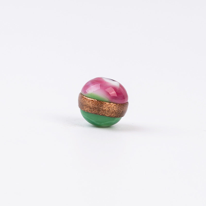 Gold Wire Lampwork Beads
