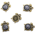 17×11mm Colorful Clock Charms – Korean-Style Zinc Alloy Enamel-Style Watch Pendants for DIY Bracelets, Necklaces & Jewelry Making