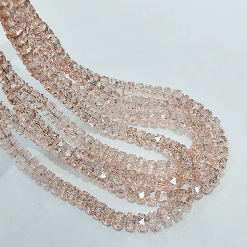 Faceted Crystal Rondelle Beads