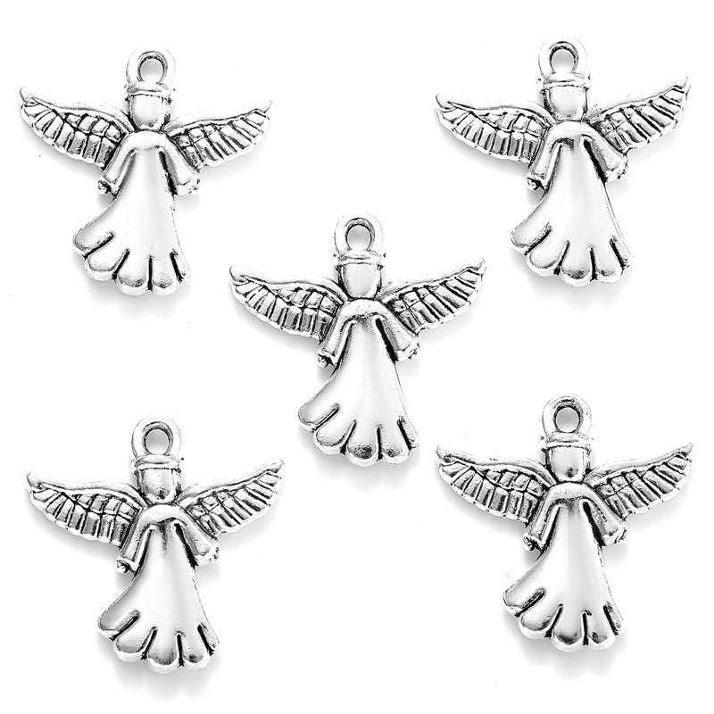 Alloy Angel Wing Charms – Decorative Angel Wings Pendants for DIY Bracelets, Necklaces & Jewelry Making