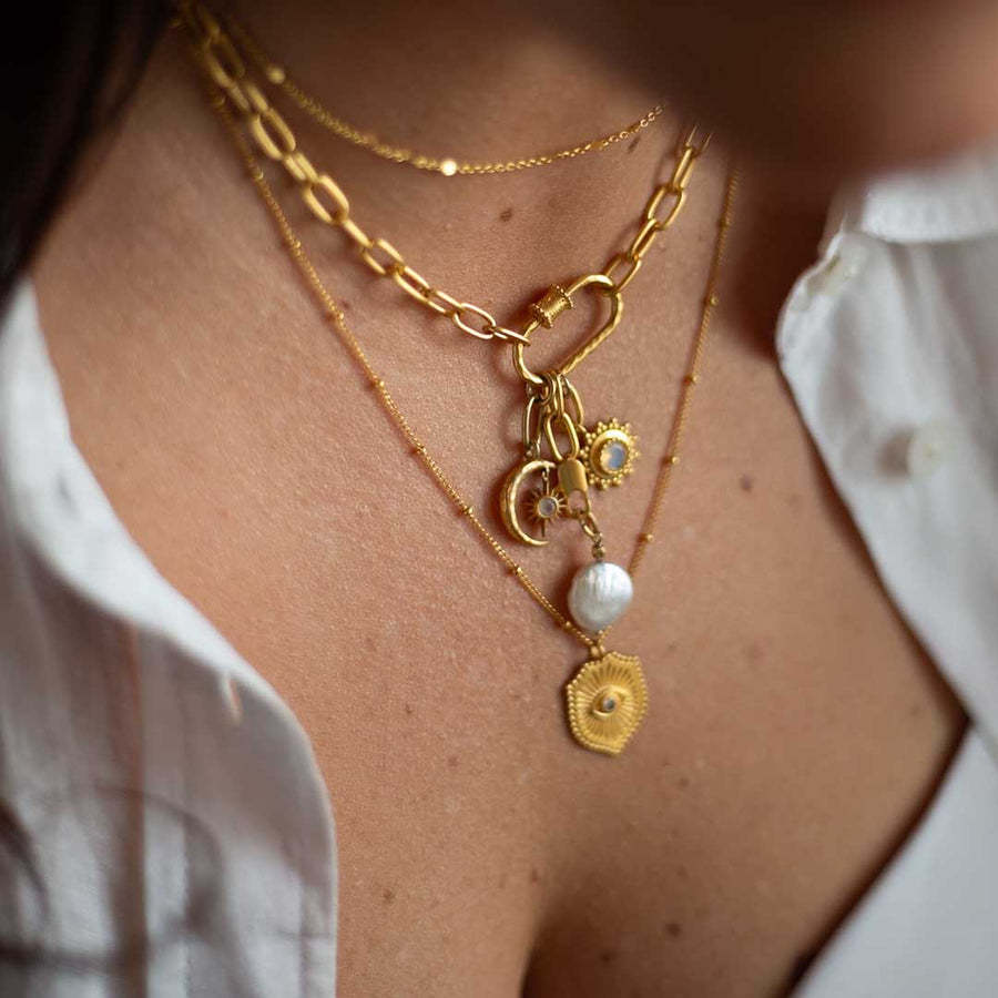 Elephant, Lotus & Heart Charms