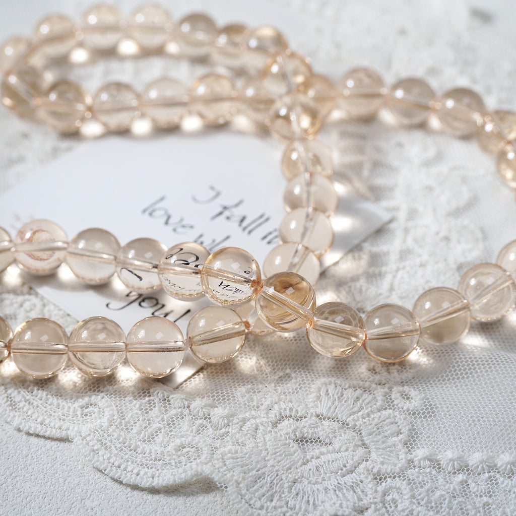 Crystal Glass Round Beads
