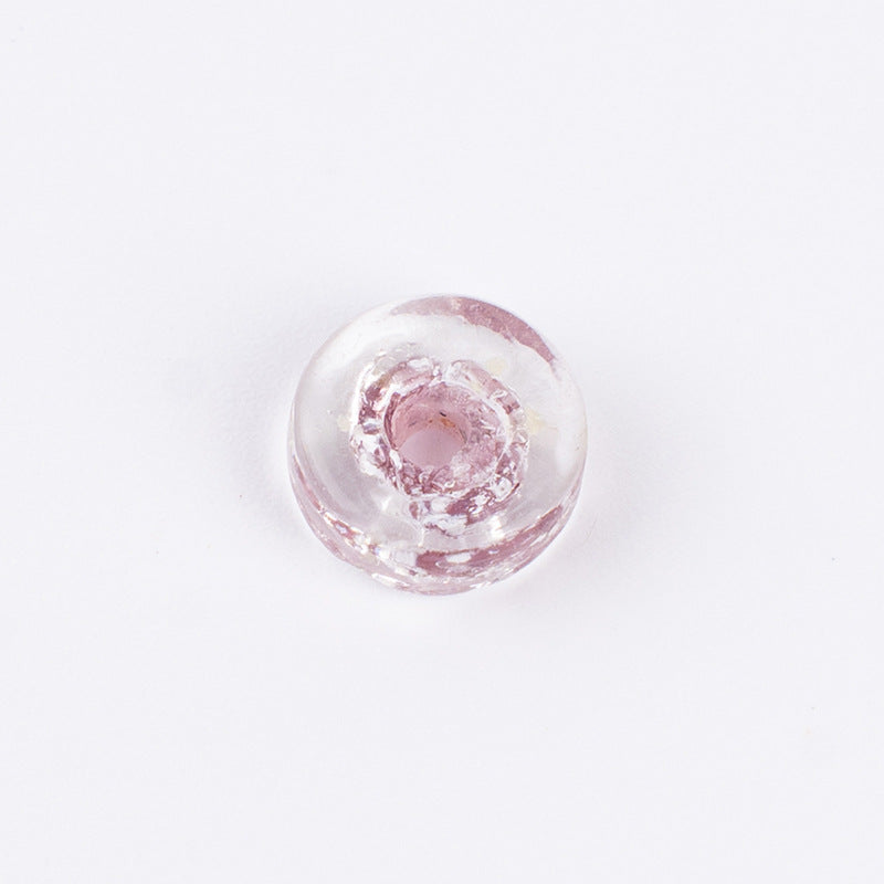 Colorful Powder-Glazed Flat Spacer Beads