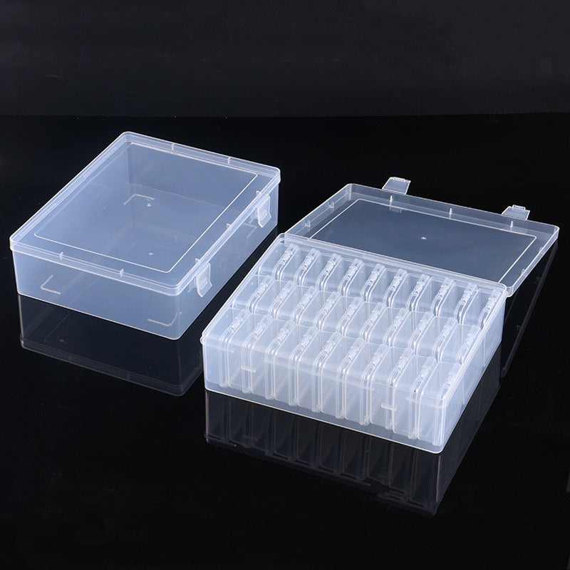 30-Compartment Plastic Bead Organizer Box – Clear PP Storage Case with Individual Compartments for Jewelry Making, Nail Art & DIY Craft Supplie