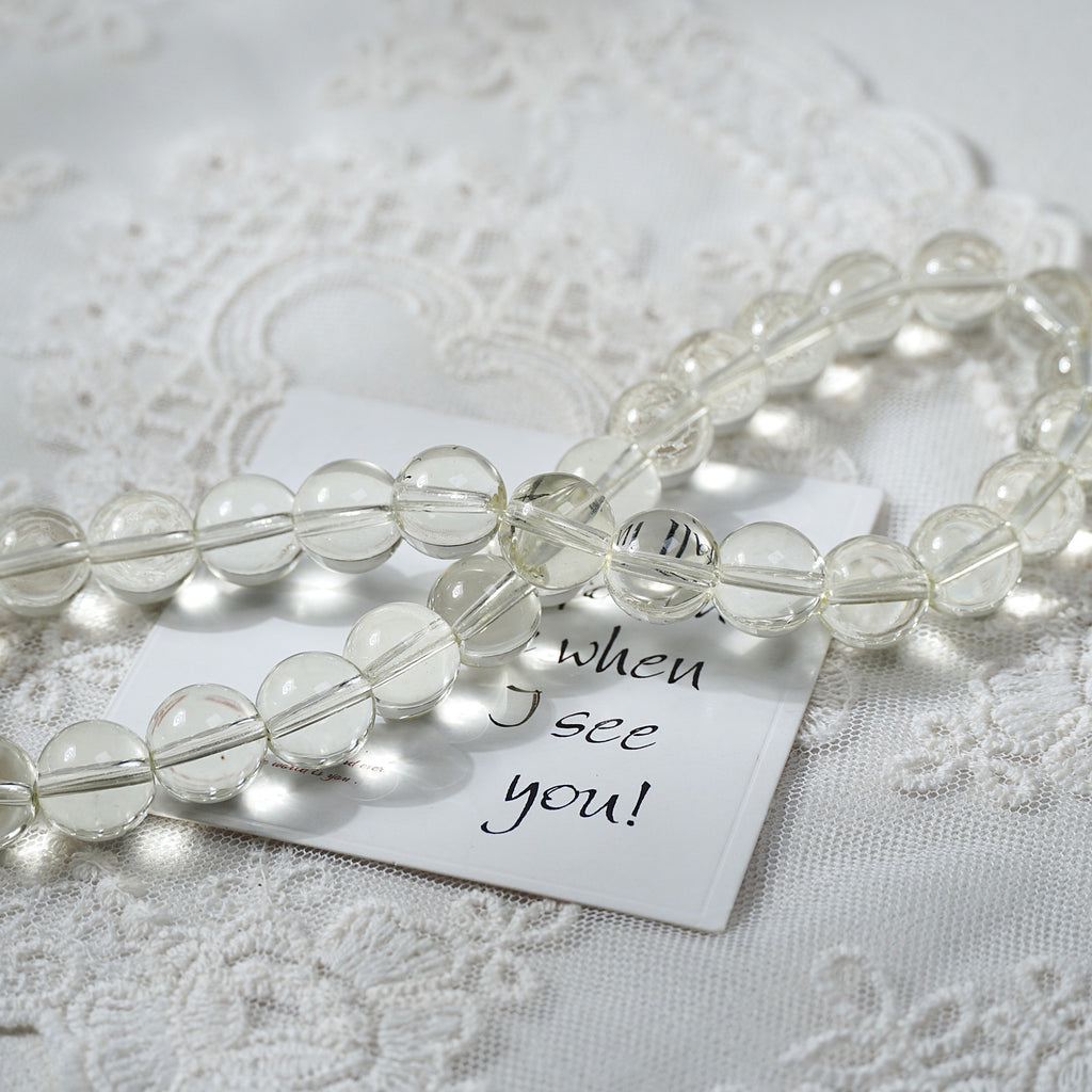 Crystal Glass Round Beads