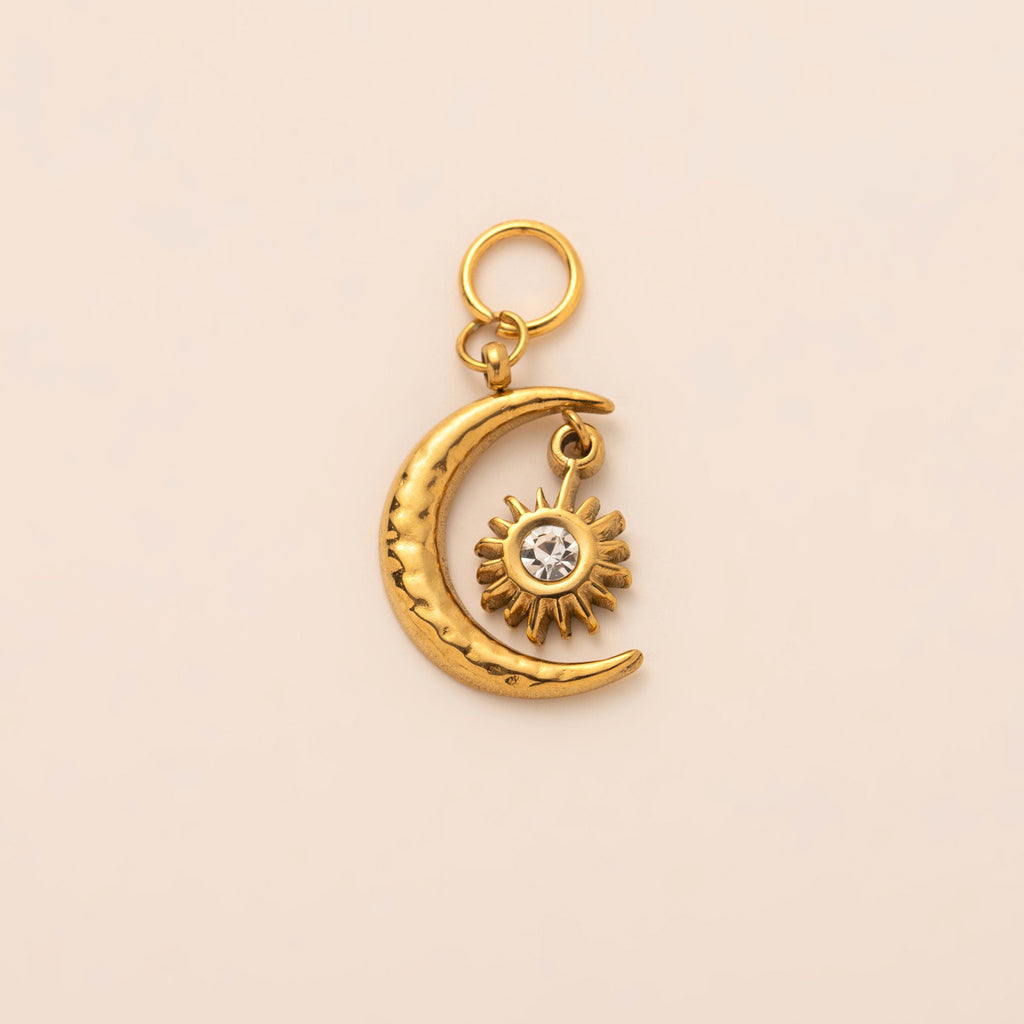 Elephant, Lotus & Heart Charms