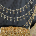 Fairy Bow Rhinestone Copper Decorative Chain – 10 Meters
