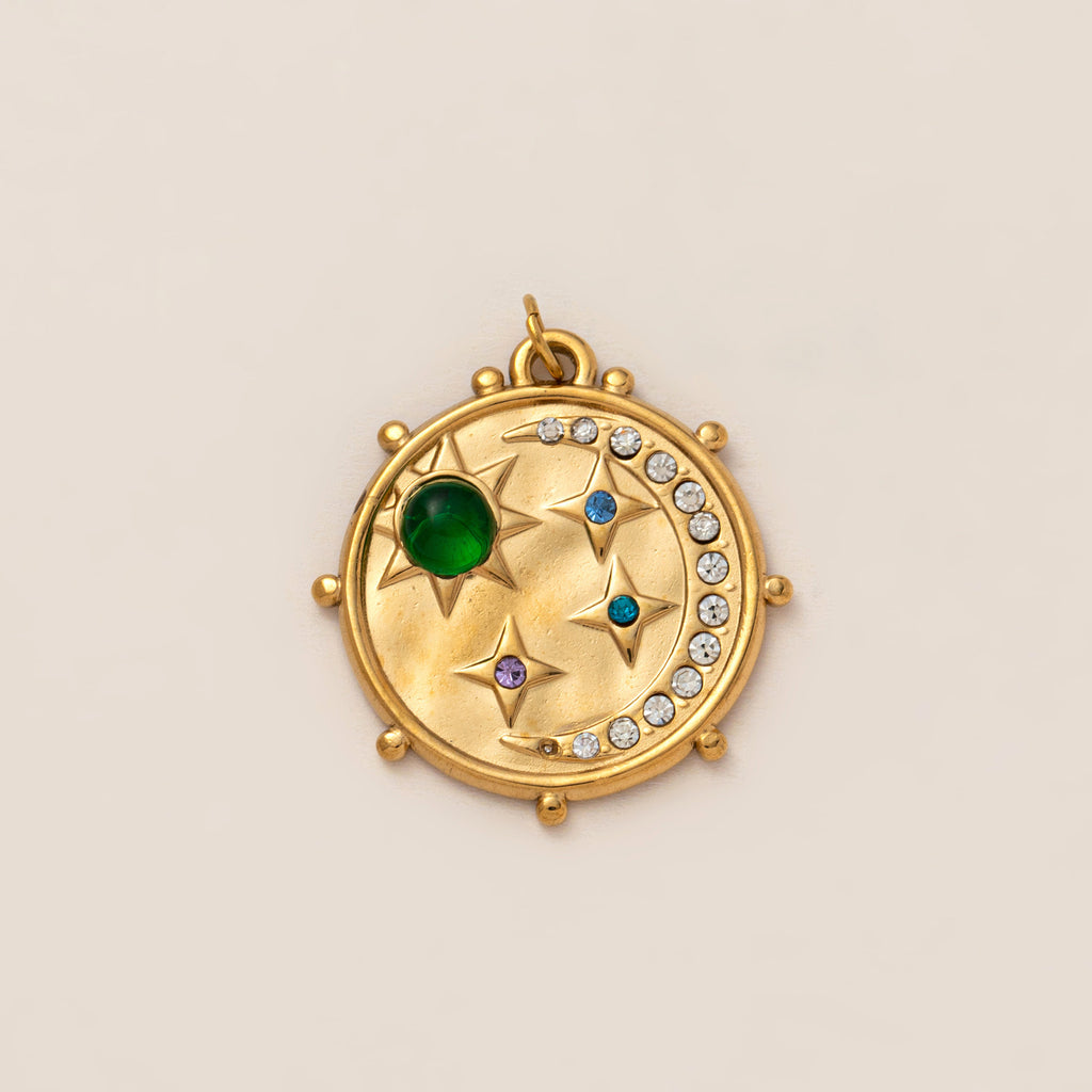 Elephant, Lotus & Heart Charms