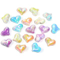 Gradient Cream Heart Beads – Pastel Ombre Heart-Shaped Straight-Hole Beads for DIY Phone Charms, Keychains, Bracelets & Jewelry Making