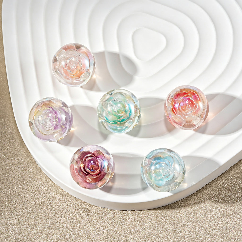 Lotus Twilight Round Beads
