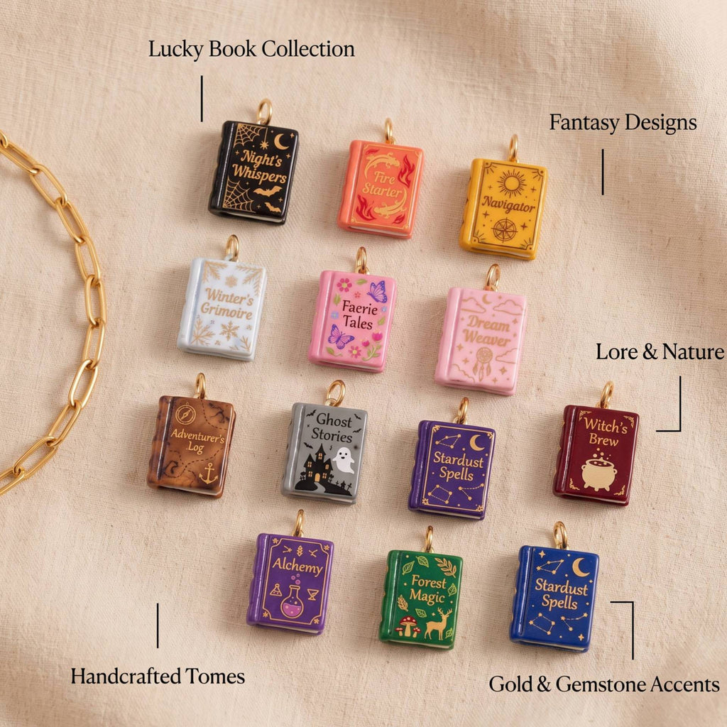 Magic Book Pendant Charms