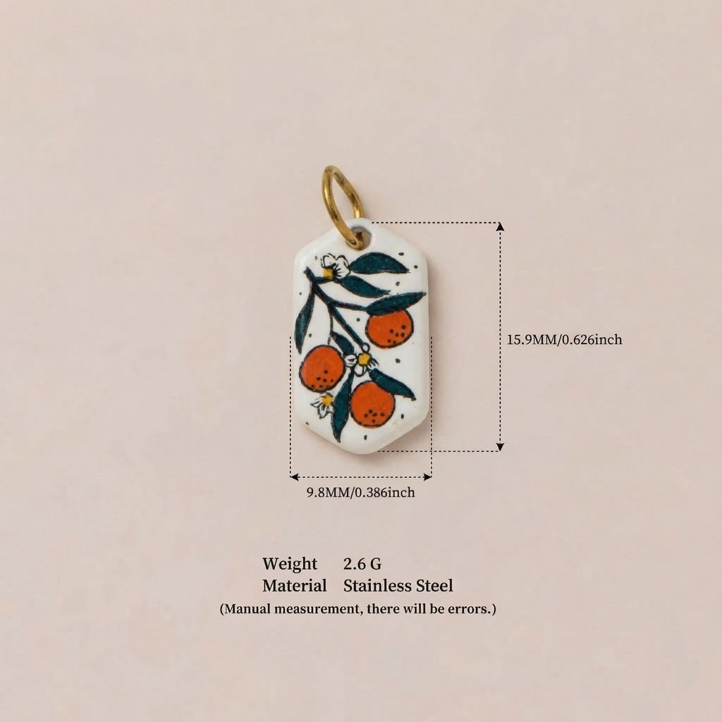 Bird & Flower Pendant Charms