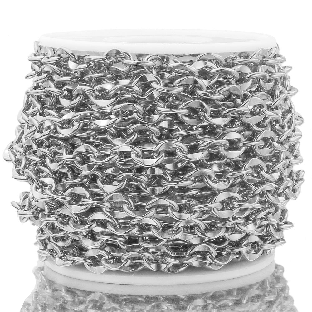 Stainless Steel Lip Link Chain – 5 Meters