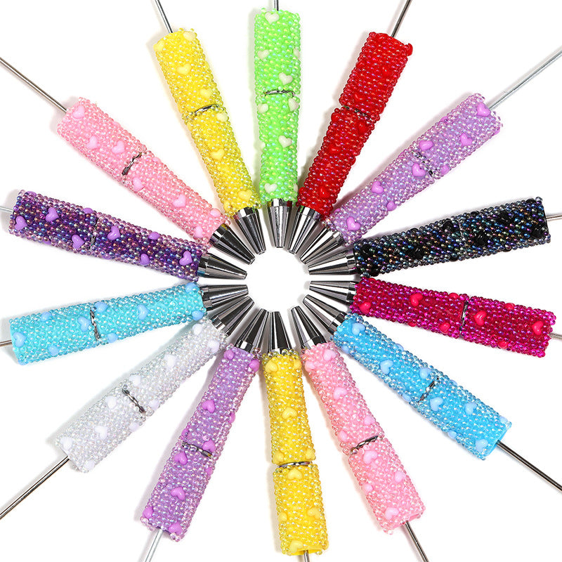 Colorful Bubble Heart Ballpoint Pens – Cute Love Bubble Decorative Pens for DIY Gifts, Aesthetic Stationery & Craft Supplie