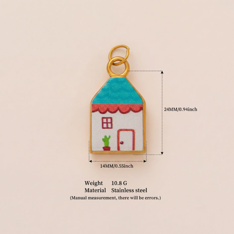 Floral House Charms