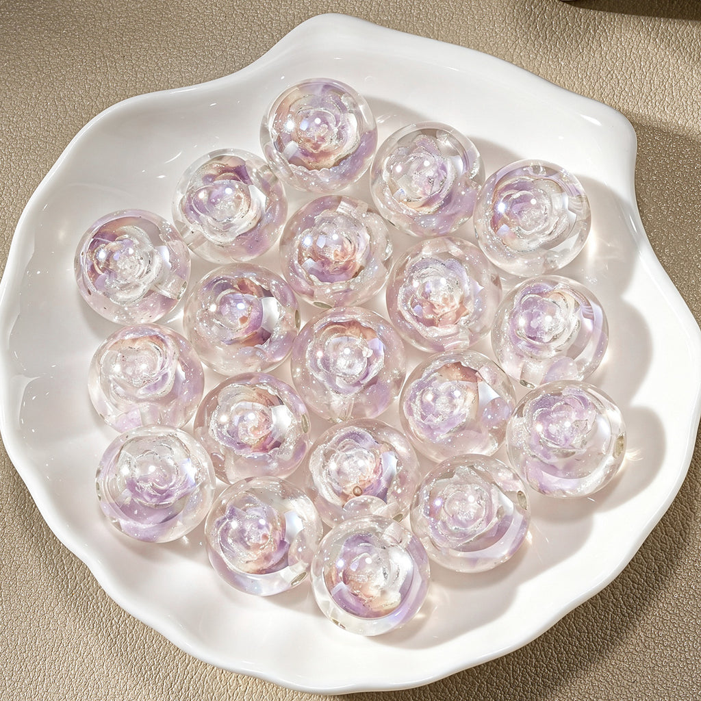 Lotus Twilight Round Beads
