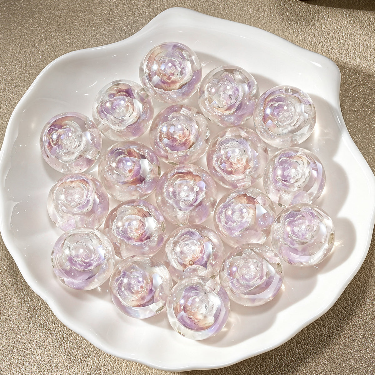 Lotus Twilight Round Beads