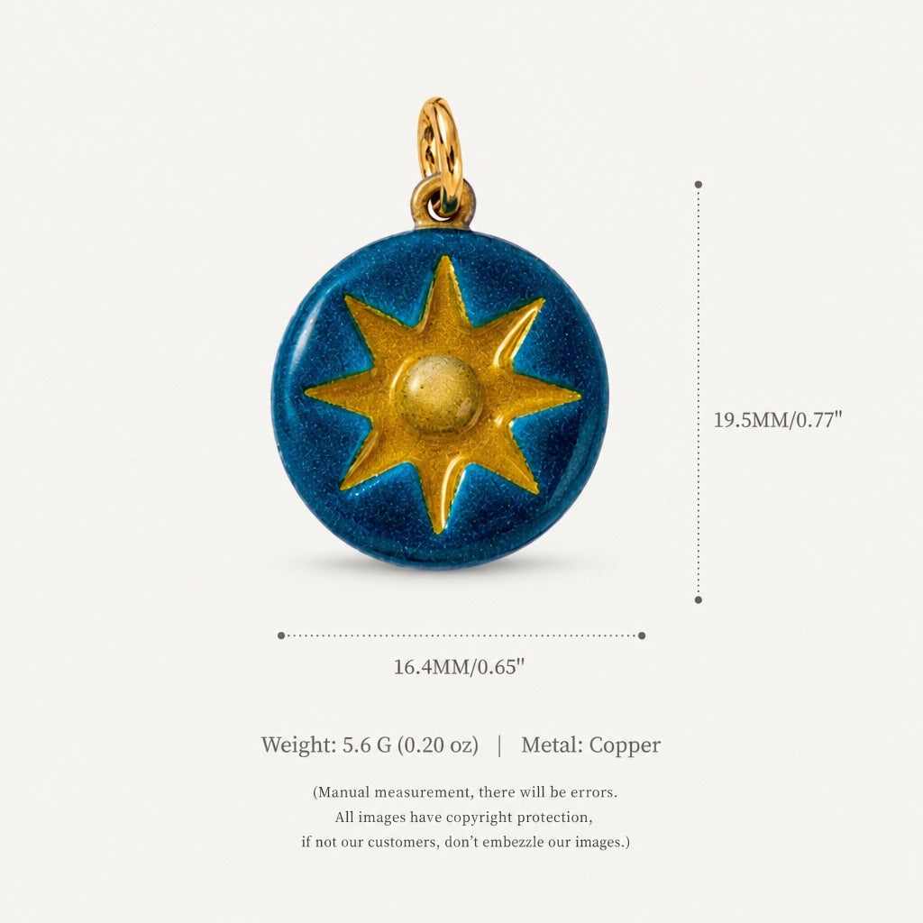 Painted Star Charms