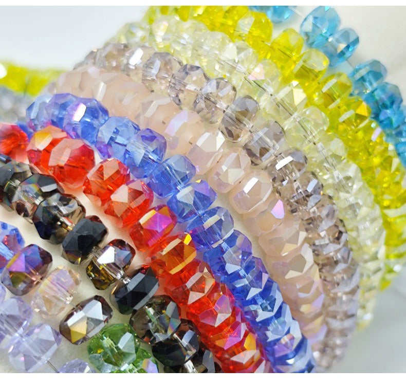 Faceted Crystal Rondelle Beads
