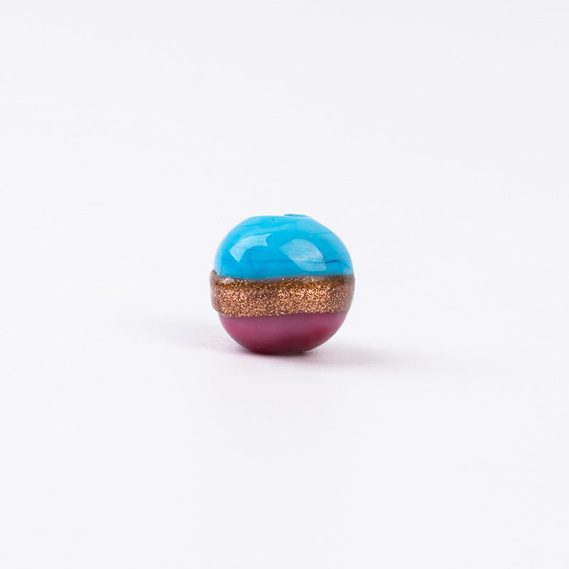 Gold Wire Lampwork Beads