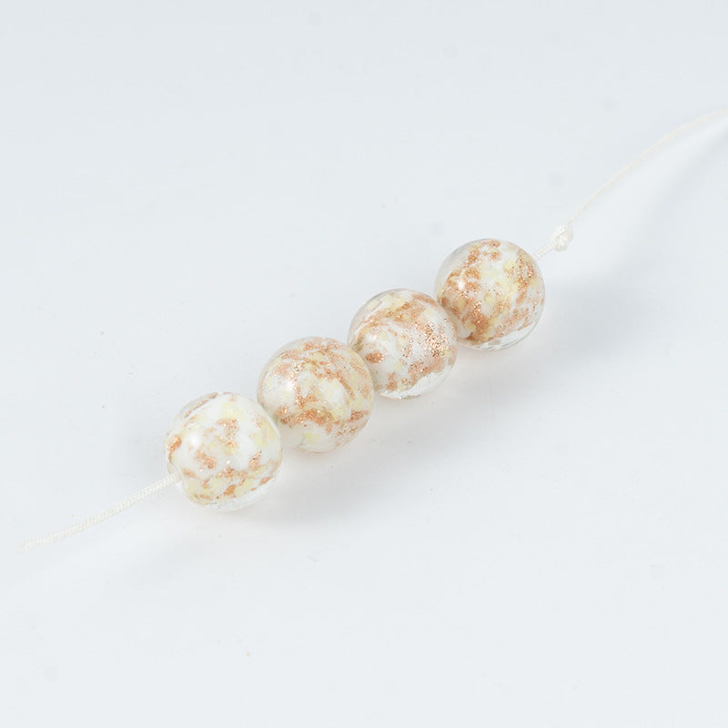 Gold Sand Luminous Glass Beads