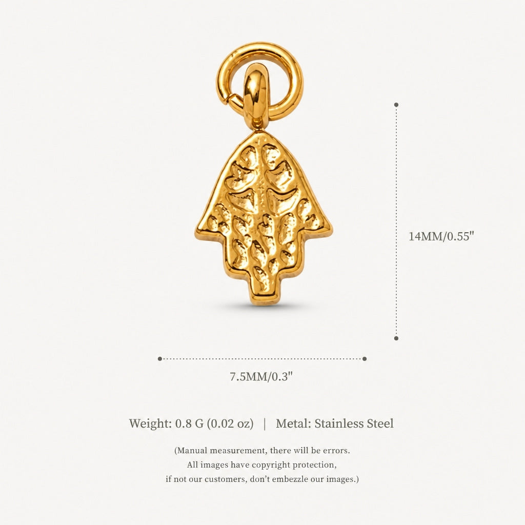 Elephant, Lotus & Heart Charms