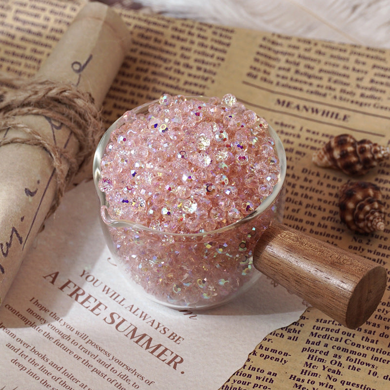 Faceted Crystal-Style Rondelle Beads
