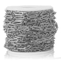 Stainless Steel Flat Oval Link Chain – 5 Meters