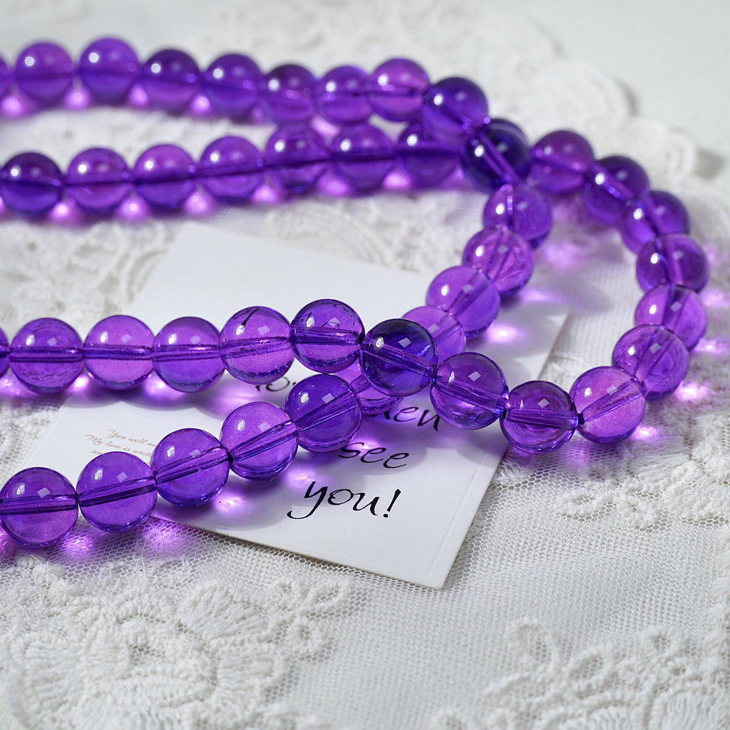 Crystal Glass Round Beads