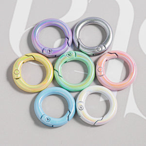 Colorful Alloy Spring Key Rings
