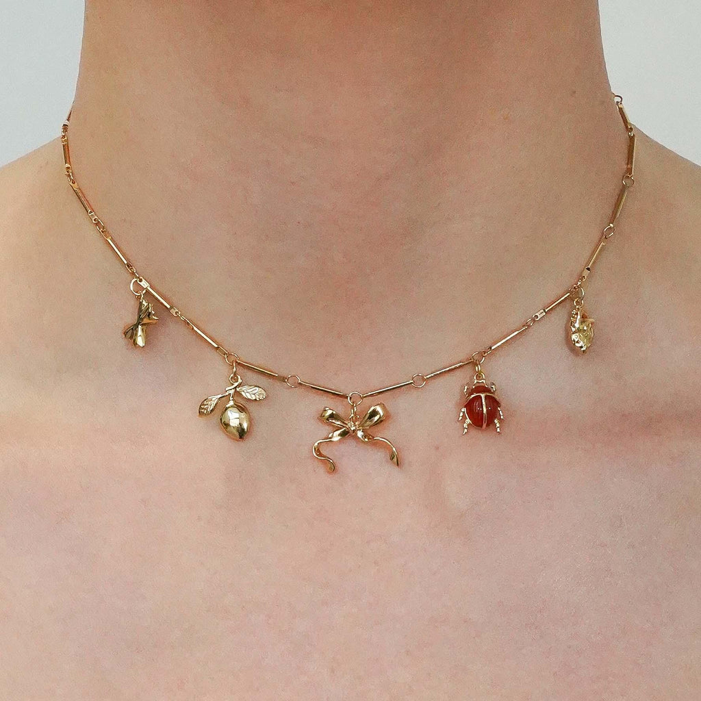 Butterfly, Heart & Cross Charms